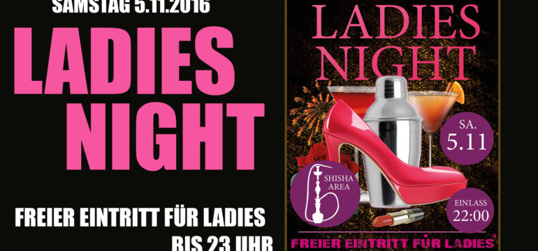 SA. 5.11.2016 – LADIES NIGHT