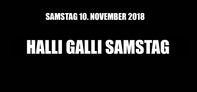 SA. 10.11.2018 –  DIAMOND HALLI GALLI SAMSTAG